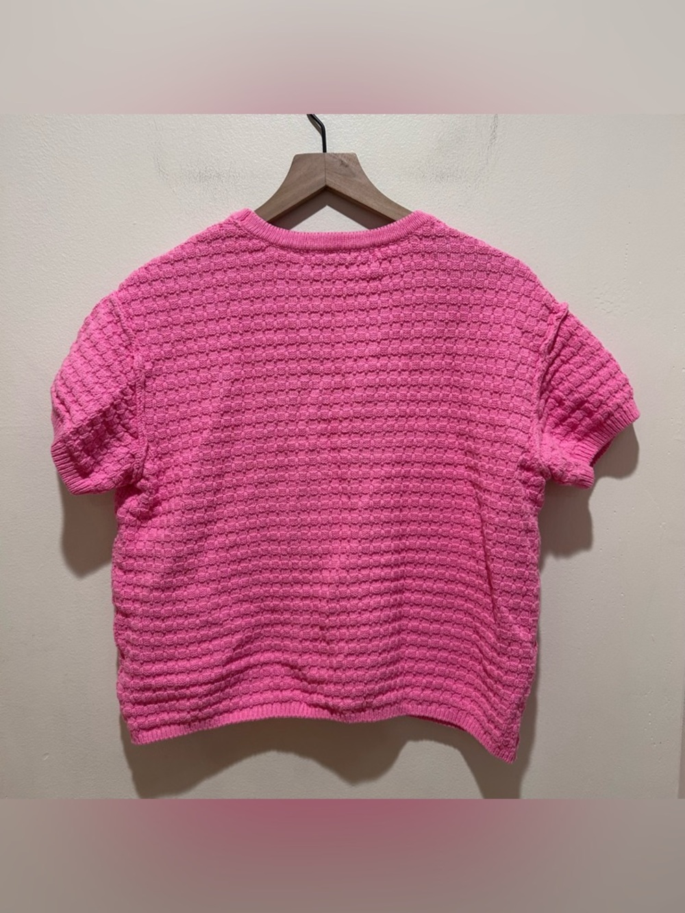 FP Beach Free People Drifter Chunky Knit Sweater Top - Pink Carnation - Medium - Picture 2 of 6